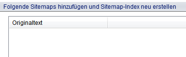 6. Zusätzliche  Sitemapliste